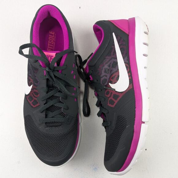 Nike Women's Flex 2015 Run Sneakers - Fuchsia/Anthracite - Picture 1 of 6